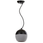 SAFAVIEH Lighting Nere Adjustable 1-Light Grey / Black Pendant - 7.875 x7.875 x10-82  - Grey/Black - 8Wx8Dx82H