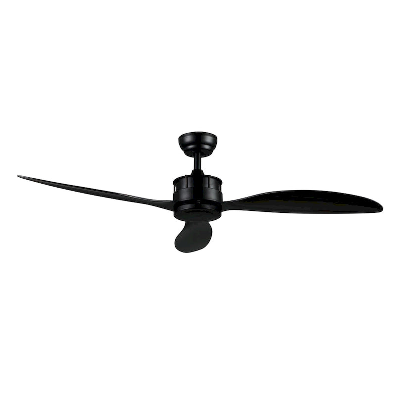 SAFAVIEH Lighting Beckie Harlin Black 3-Speed Ceiling Fan with Remote - 52  W x 52  L x 12.25 -17.25  H - 52Wx52Dx17H