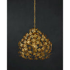 Currey & Company Cloverfield Gold Pendant - 20 h x 23 dia