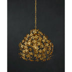 Currey & Company Cloverfield Gold Pendant - 20 h x 23 dia