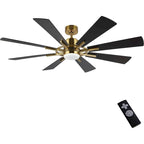 72  Modern 8-Blade Windmill LED Large Ceiling Fan with Remote