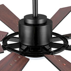72  Modern 8-Blade Windmill LED Large Ceiling Fan with Remote