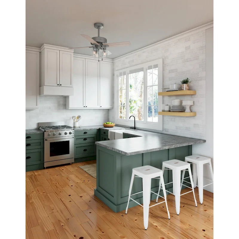 Hunter 44  Pelston Ceiling Fan with LED Light and Pull Chain