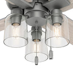 Hunter 44  Pelston Ceiling Fan with LED Light and Pull Chain