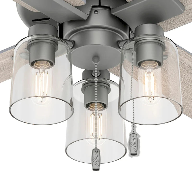 Hunter 44  Pelston Ceiling Fan with LED Light and Pull Chain