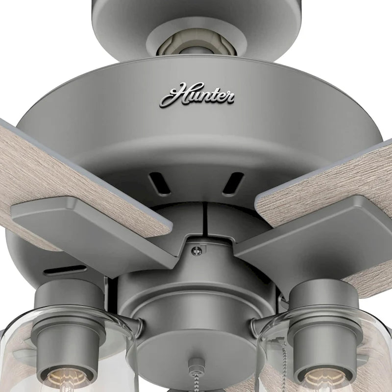 Hunter 44  Pelston Ceiling Fan with LED Light and Pull Chain