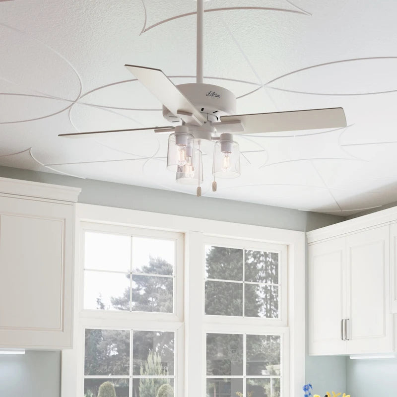 Hunter 44  Pelston Ceiling Fan with LED Light and Pull Chain