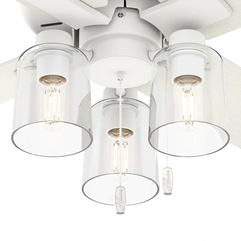 Hunter 44  Pelston Ceiling Fan with LED Light and Pull Chain