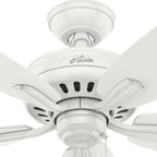 Hunter 52  Newsome Outdoor Ceiling Fan with Pull Chain, Damp Rated