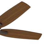 Hunter 52  Newsome Outdoor Ceiling Fan with Pull Chain, Damp Rated