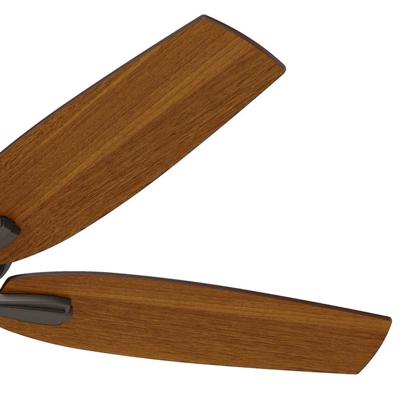 Hunter 52  Newsome Outdoor Ceiling Fan with Pull Chain, Damp Rated