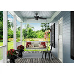 Hunter 52  Newsome Outdoor Ceiling Fan with Pull Chain, Damp Rated