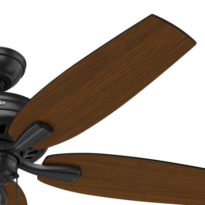 Hunter 52  Newsome Outdoor Ceiling Fan with Pull Chain, Damp Rated
