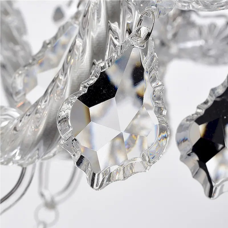 Havorand II 5-light Crystal 5-blade 52-inch White Finish Ceiling Fan