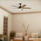 Kichler Lighting Tranquil 56 inch Integrated LED Indoor/Outdoor Ceiling Fan
