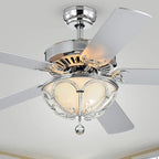 Silver Orchid Frederick 5-Blade Lighted Ceiling Fan