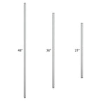 River of Goods 21 inch White Extension Downrod - .875  x .875  x 21