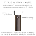 River of Goods 21 inch White Extension Downrod - .875  x .875  x 21