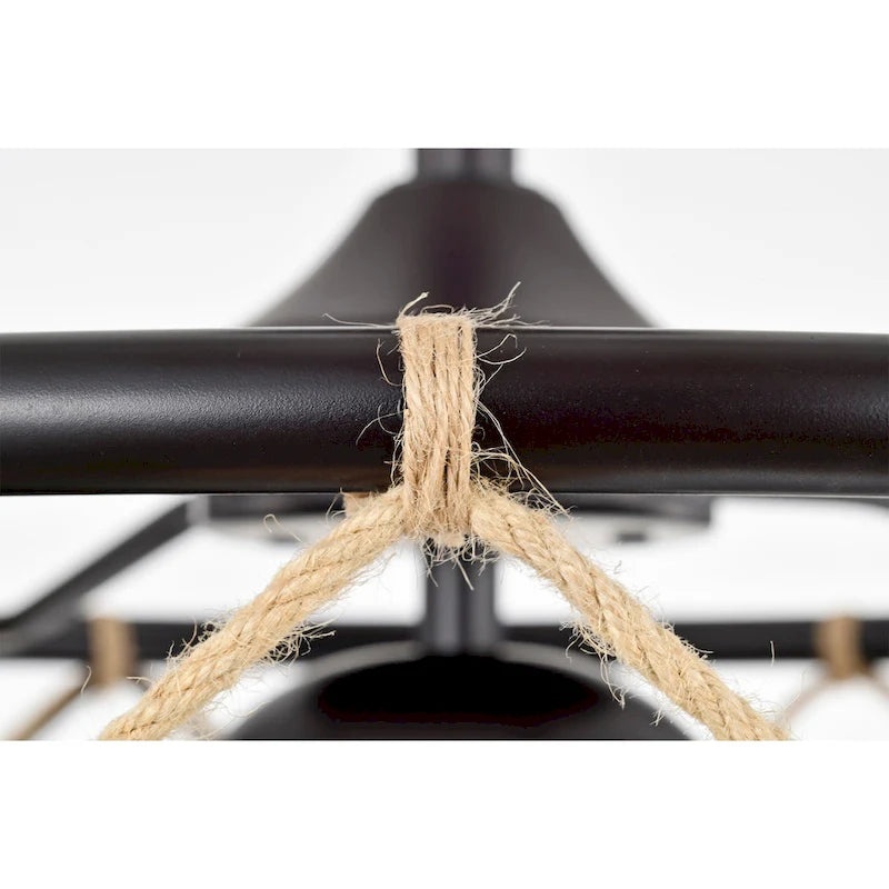 Sylvette 25-inch Brown 6 Lights 3 Blades Lighted Ceiling Fan with Remote