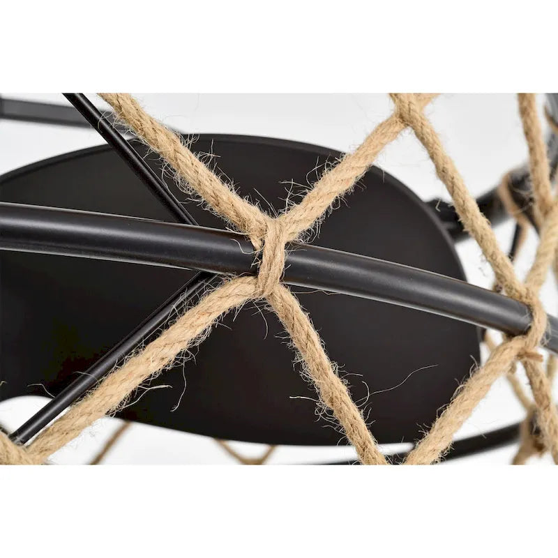 Sylvette 25-inch Brown 6 Lights 3 Blades Lighted Ceiling Fan with Remote