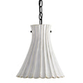 Currey & Company Jazz White Pendant - 10 h x 10 dia