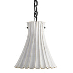 Currey & Company Jazz White Pendant - 10 h x 10 dia