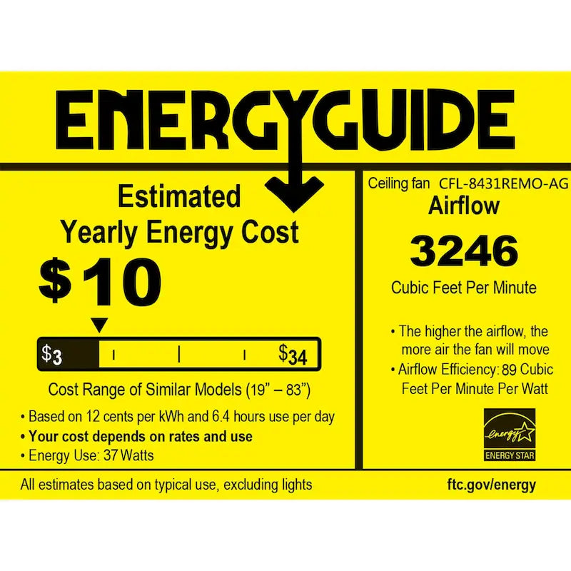 Nickoe Aged Gold 52 inch 5 Blade Ceiling Fan