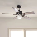 Kichler Lighting Lyndon Patio 52-inch LED Ceiling Fan Distressed Black