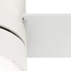 Hunter 52  Gilmour Outdoor Low Profile Ceiling Fan with LED Light, Handheld Remote, Damp Rated - Contemporary, Transitional