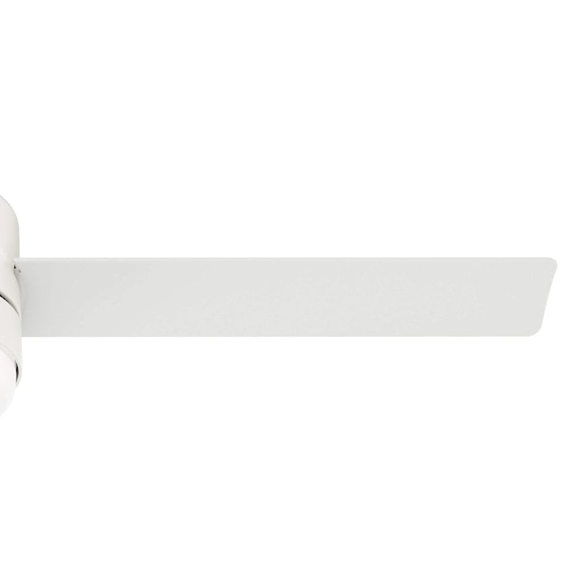 Hunter 52  Gilmour Outdoor Low Profile Ceiling Fan with LED Light, Handheld Remote, Damp Rated - Contemporary, Transitional