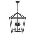 8-Light Geometric Cage Lantern Pendant Light
