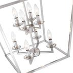 8-Light Geometric Cage Lantern Pendant Light