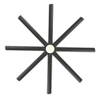 Hydra 96 Inch Eight Blade Indoor / Outdoor Smart Ceiling Fan with Six Speed DC Motor and LED Light.