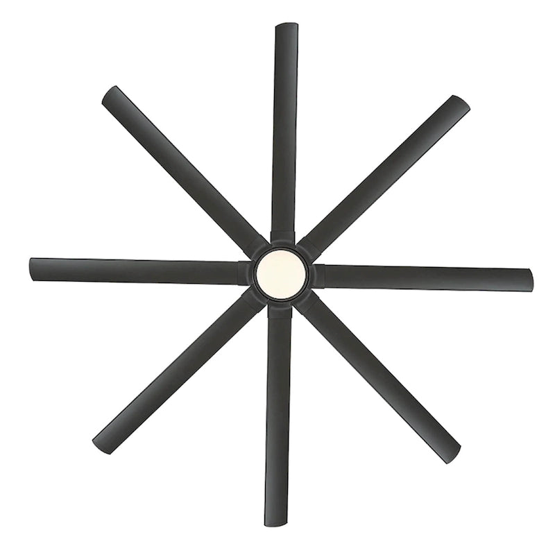 Hydra 96 Inch Eight Blade Indoor / Outdoor Smart Ceiling Fan with Six Speed DC Motor and LED Light.