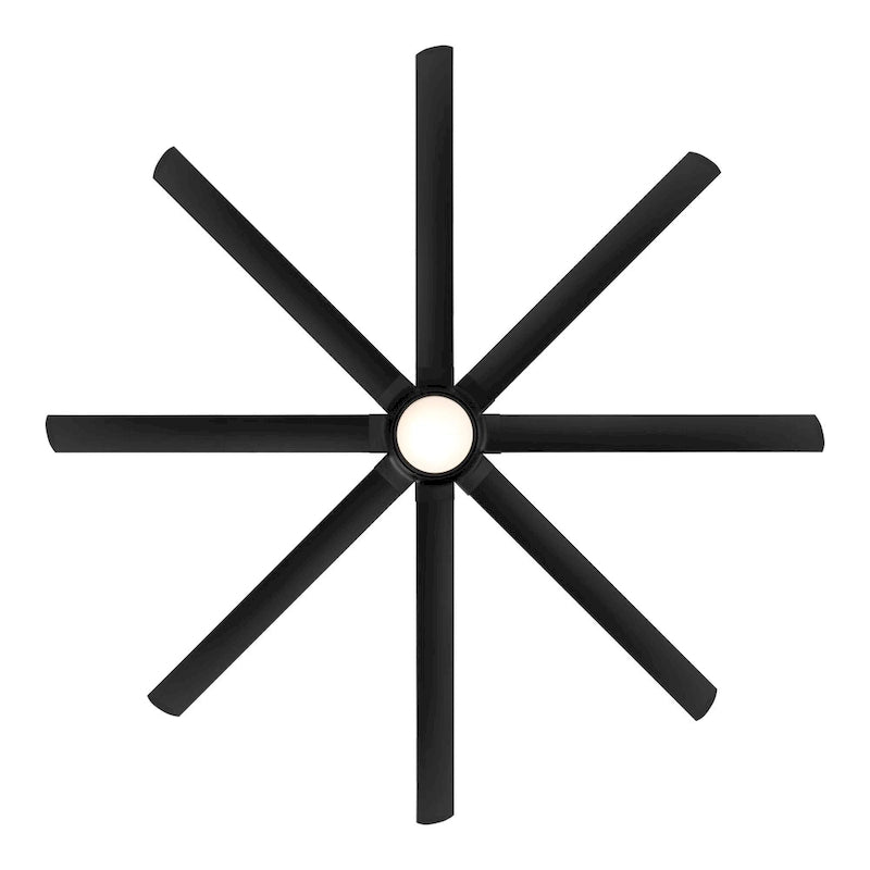Hydra 96 Inch Eight Blade Indoor / Outdoor Smart Ceiling Fan with Six Speed DC Motor and LED Light.