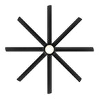 Hydra 96 Inch Eight Blade Indoor / Outdoor Smart Ceiling Fan with Six Speed DC Motor and LED Light.