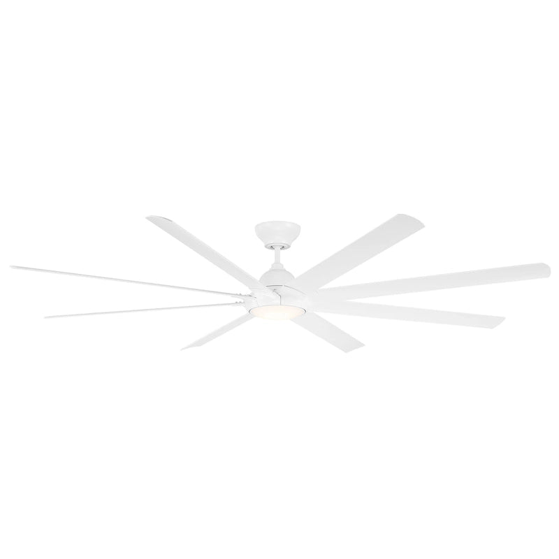 Hydra 96 Inch Eight Blade Indoor / Outdoor Smart Ceiling Fan with Six Speed DC Motor and LED Light.