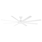 Hydra 96 Inch Eight Blade Indoor / Outdoor Smart Ceiling Fan with Six Speed DC Motor and LED Light.
