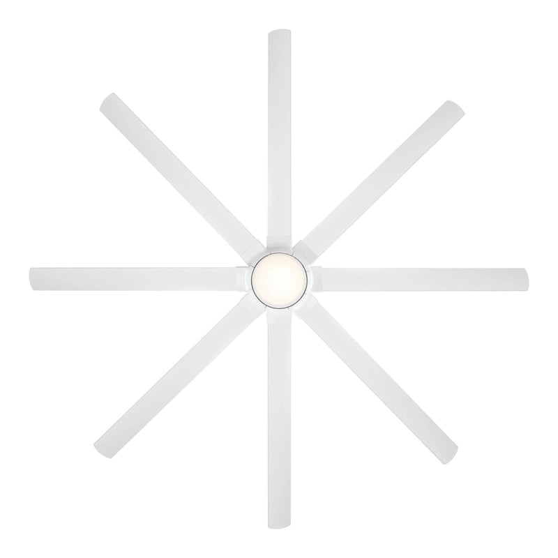 Hydra 96 Inch Eight Blade Indoor / Outdoor Smart Ceiling Fan with Six Speed DC Motor and LED Light.