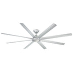 Hydra 96 Inch Eight Blade Indoor / Outdoor Smart Ceiling Fan with Six Speed DC Motor and LED Light.