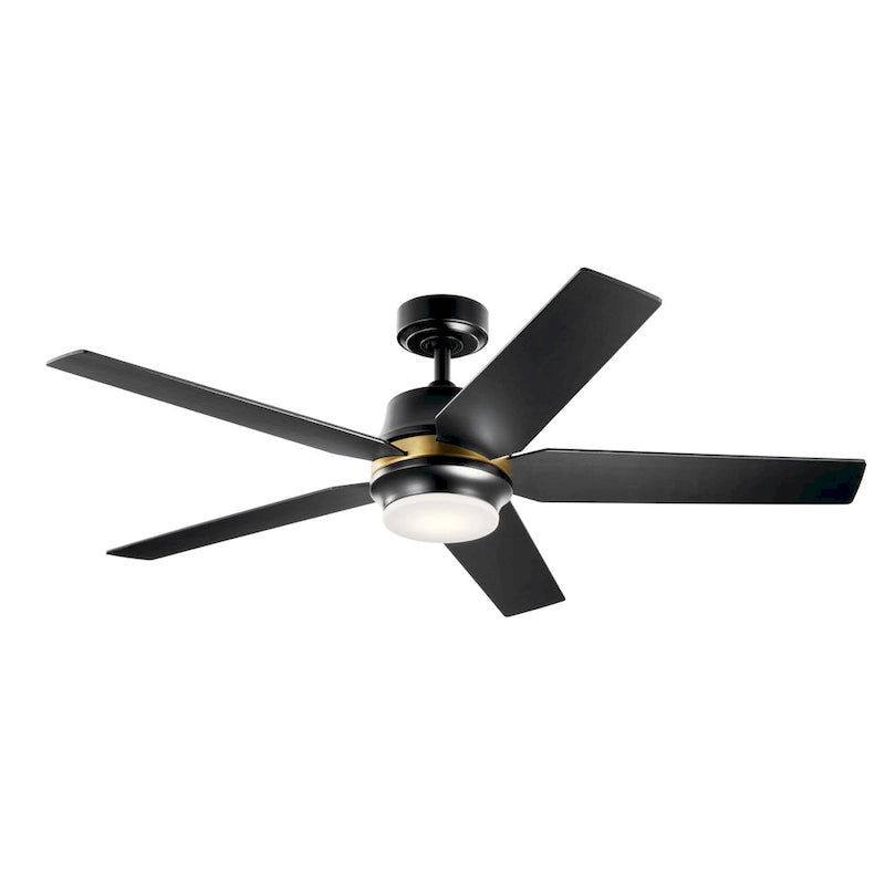 Kichler Maeve 52 inch LED Ceiling Fan Satin Black with Satin Black Blades