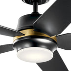 Kichler Maeve 52 inch LED Ceiling Fan Satin Black with Satin Black Blades