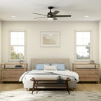 Kichler Maeve 52 inch LED Ceiling Fan Satin Black with Satin Black Blades