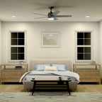 Kichler Maeve 52 inch LED Ceiling Fan Satin Black with Satin Black Blades