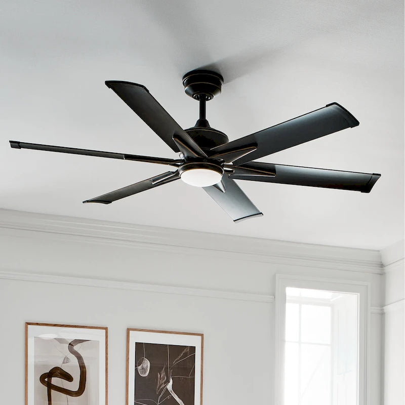 Kichler Lighting Szeplo Patio Collection 60-inch Olde Bronze LED Ceiling Fan