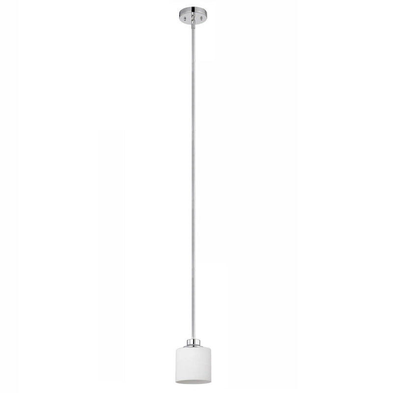 1-light Hanging Pendant w/ Etched Glass