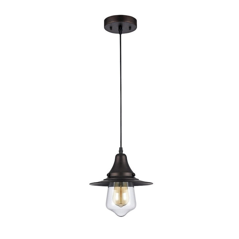 Industrial 1-light Oil Rubbed Bronze Pendant