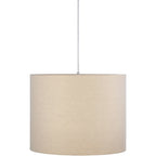 Artistic Weavers Charles Gray Cotton Drum Pendant Light - 14 H x 18 W x 18 D