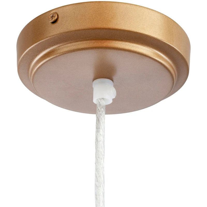 Artistic Weavers Charles Gray Cotton Drum Pendant Light - 14 H x 18 W x 18 D