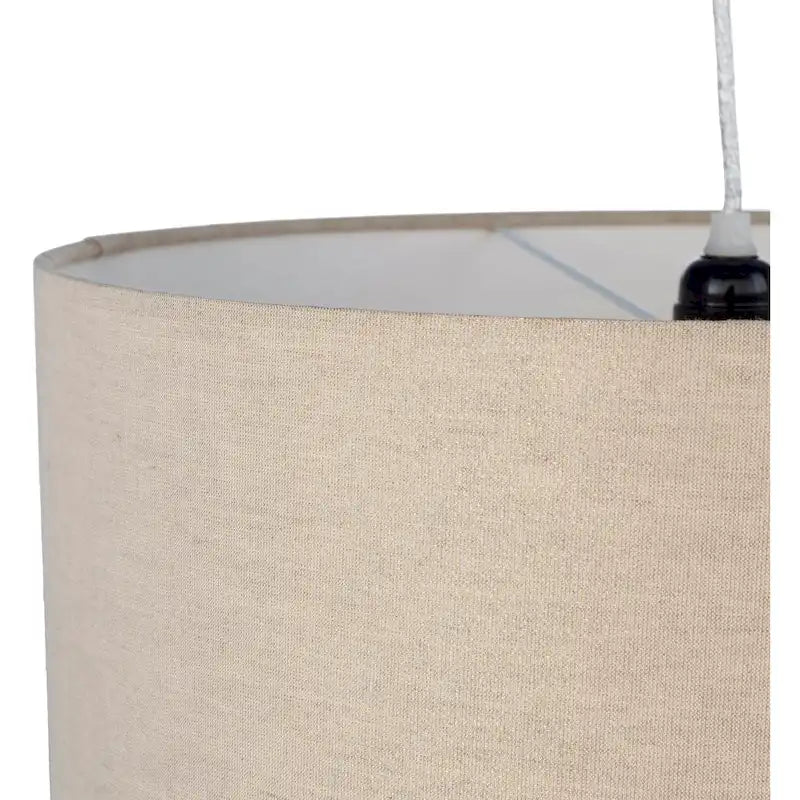 Artistic Weavers Charles Gray Cotton Drum Pendant Light - 14 H x 18 W x 18 D